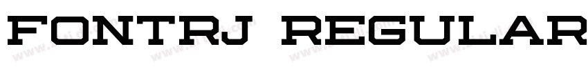 FontRJ Regular字体转换 FontRJ Regular字体转换